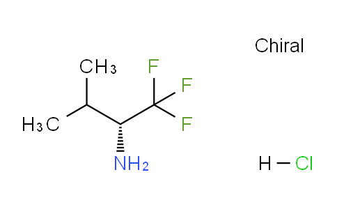 CAS No. 1389320-34-6, (R)-1,1,1-Trifluoro-3-methyl-2-butylamine hydrochloride