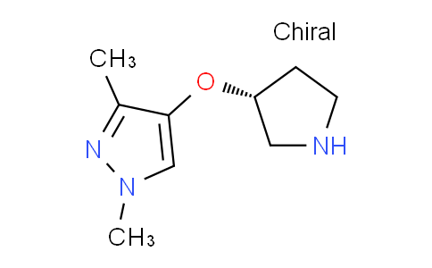 CAS No. 1956437-02-7, (R)-1,3-Dimethyl-4-(pyrrolidin-3-yloxy)-1H-pyrazole