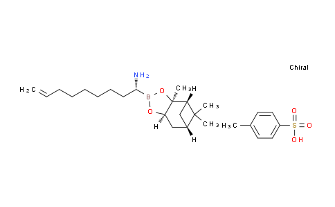 CAS No. 1198772-70-1, (R)-1-((3AS,4S,6S,7aR)-3a,5,5-trimethylhexahydro-4,6-methanobenzo[d][1,3,2]dioxaborol-2-yl)non-8-en-1-amine 4-methylbenzenesulfonate