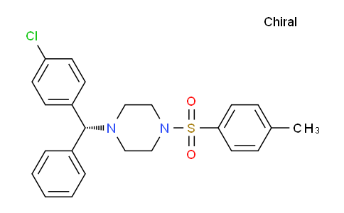 CAS No. 942283-97-8, (R)-1-((4-Chlorophenyl)(phenyl)methyl)-4-tosylpiperazine