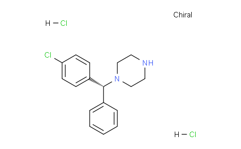 CAS No. 454217-58-4, (R)-1-((4-Chlorophenyl)(phenyl)methyl)piperazine dihydrochloride