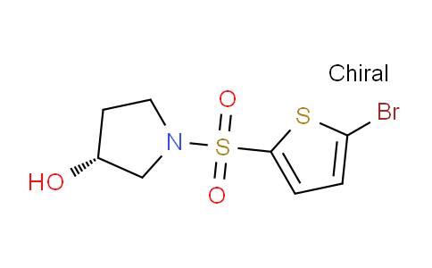 CAS No. 1264033-72-8, (R)-1-((5-Bromothiophen-2-yl)sulfonyl)pyrrolidin-3-ol