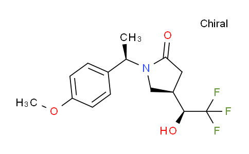 CAS No. 1650544-92-5, (R)-1-((R)-1-(4-Methoxyphenyl)ethyl)-4-((S)-2,2,2-trifluoro-1-hydroxyethyl)pyrrolidin-2-one
