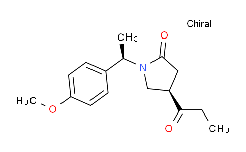 CAS No. 1650544-72-1, (R)-1-((R)-1-(4-Methoxyphenyl)ethyl)-4-propionylpyrrolidin-2-one