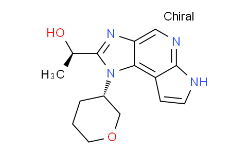 CAS No. 1315485-91-6, (R)-1-(1-((S)-Tetrahydro-2H-pyran-3-yl)-1,6-dihydroimidazo[4,5-d]pyrrolo[2,3-b]pyridin-2-yl)ethanol