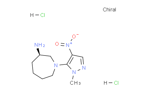 CAS No. 1363408-47-2, (R)-1-(1-Methyl-4-nitro-1H-pyrazol-5-yl)azepan-3-amine dihydrochloride