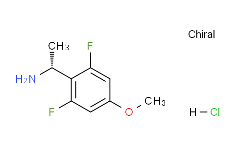 CAS No. 1956436-08-0, (R)-1-(2,6-Difluoro-4-methoxyphenyl)ethanamine hydrochloride