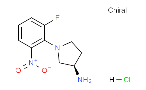 CAS No. 1233859-97-6, (R)-1-(2-Fluoro-6-nitrophenyl)pyrrolidin-3-amine hydrochloride