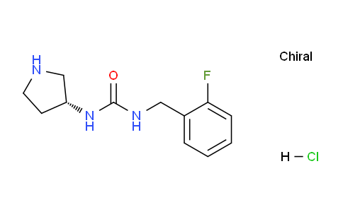 CAS No. 1439894-64-0, (R)-1-(2-Fluorobenzyl)-3-(pyrrolidin-3-yl)urea hydrochloride