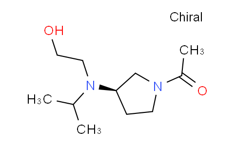 CAS No. 1353997-86-0, (R)-1-(3-((2-Hydroxyethyl)(isopropyl)amino)pyrrolidin-1-yl)ethanone