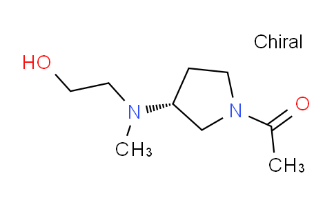 CAS No. 1353997-84-8, (R)-1-(3-((2-Hydroxyethyl)(methyl)amino)pyrrolidin-1-yl)ethanone