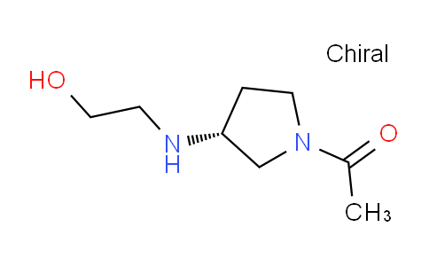 CAS No. 1353997-73-5, (R)-1-(3-((2-Hydroxyethyl)amino)pyrrolidin-1-yl)ethanone