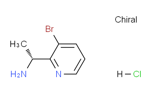 CAS No. 1956435-49-6, (R)-1-(3-Bromopyridin-2-yl)ethanamine hydrochloride