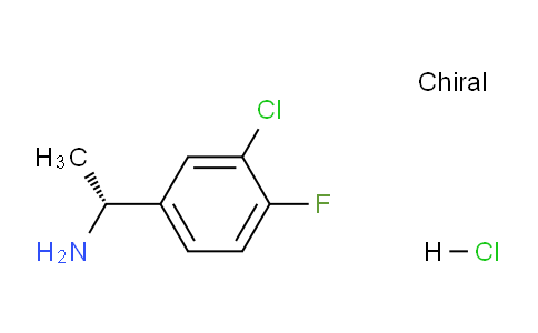 CAS No. 1257106-65-2, (R)-1-(3-Chloro-4-fluorophenyl)ethanamine hydrochloride