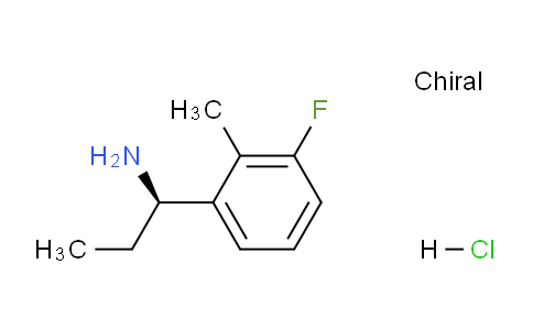 CAS No. 1213495-74-9, (R)-1-(3-Fluoro-2-methylphenyl)propan-1-amine hydrochloride