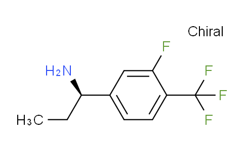 CAS No. 1241677-13-3, (R)-1-(3-Fluoro-4-(trifluoromethyl)phenyl)propan-1-amine