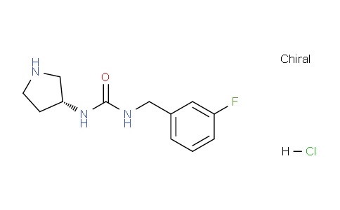 CAS No. 1439894-59-3, (R)-1-(3-Fluorobenzyl)-3-(pyrrolidin-3-yl)urea hydrochloride