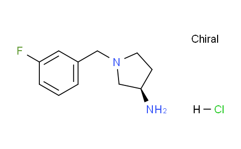 CAS No. 876162-17-3, (R)-1-(3-Fluorobenzyl)pyrrolidin-3-amine hydrochloride