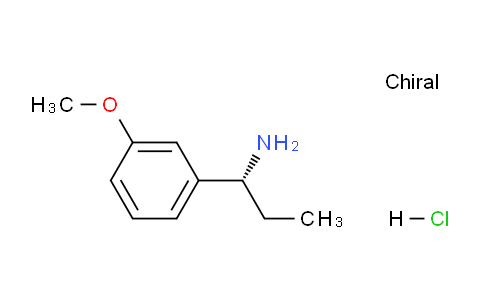 CAS No. 856562-95-3, (R)-1-(3-Methoxyphenyl)propan-1-amine hydrochloride