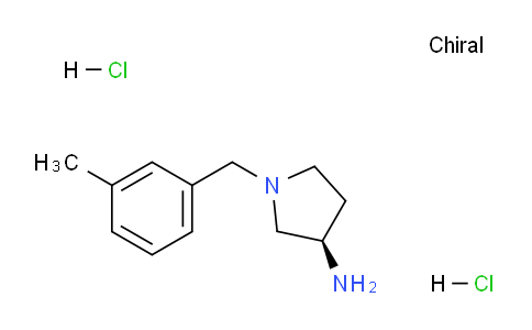CAS No. 1349699-78-0, (R)-1-(3-Methylbenzyl)pyrrolidin-3-amine dihydrochloride