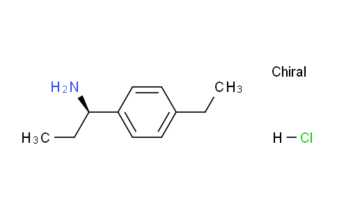 CAS No. 1032156-97-0, (R)-1-(4-Ethylphenyl)propan-1-amine hydrochloride