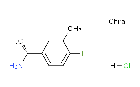 CAS No. 1213096-70-8, (R)-1-(4-Fluoro-3-methylphenyl)ethanamine hydrochloride