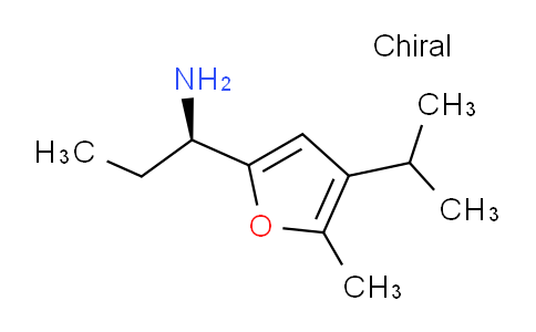 CAS No. 1000993-69-0, (R)-1-(4-Isopropyl-5-methylfuran-2-yl)propan-1-amine