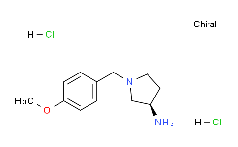 CAS No. 876159-31-8, (R)-1-(4-Methoxybenzyl)pyrrolidin-3-amine dihydrochloride