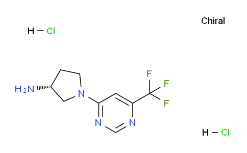 CAS No. 1365936-57-7, (R)-1-(6-(Trifluoromethyl)pyrimidin-4-yl)pyrrolidin-3-amine dihydrochloride