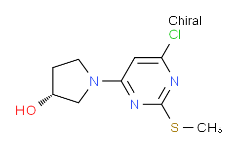 CAS No. 1261234-17-6, (R)-1-(6-Chloro-2-(methylthio)pyrimidin-4-yl)pyrrolidin-3-ol