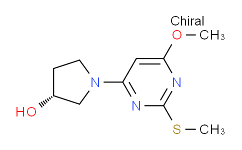 CAS No. 1353995-31-9, (R)-1-(6-Methoxy-2-(methylthio)pyrimidin-4-yl)pyrrolidin-3-ol