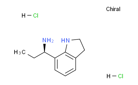 CAS No. 1213148-89-0, (R)-1-(Indolin-7-yl)propan-1-amine dihydrochloride