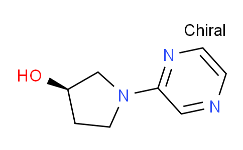 CAS No. 1264036-70-5, (R)-1-(Pyrazin-2-yl)pyrrolidin-3-ol