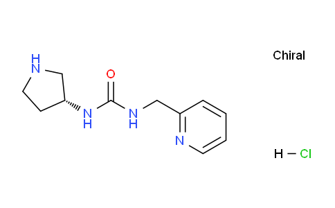 CAS No. 1439894-53-7, (R)-1-(Pyridin-2-ylmethyl)-3-(pyrrolidin-3-yl)urea hydrochloride