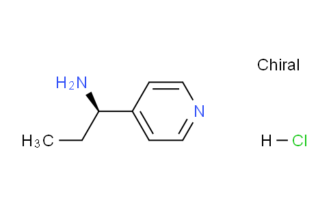 CAS No. 1311254-88-2, (R)-1-(Pyridin-4-yl)propan-1-amine hydrochloride