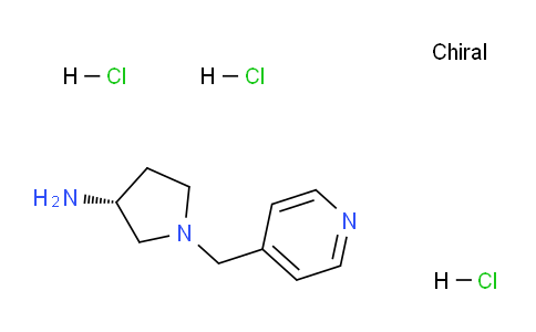 CAS No. 1349702-35-7, (R)-1-(Pyridin-4-ylmethyl)pyrrolidin-3-amine trihydrochloride