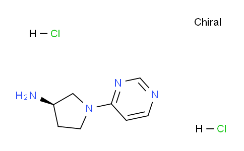 CAS No. 1365936-54-4, (R)-1-(Pyrimidin-4-yl)pyrrolidin-3-amine dihydrochloride