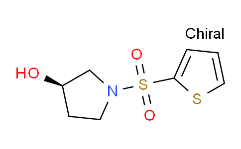 CAS No. 1261235-42-0, (R)-1-(Thiophen-2-ylsulfonyl)pyrrolidin-3-ol