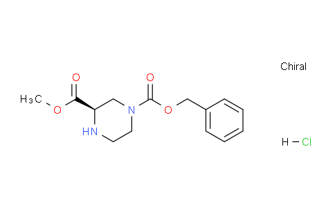 CAS No. 1217442-12-0, (R)-1-Benzyl 3-methyl piperazine-1,3-dicarboxylate hydrochloride
