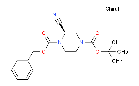 CAS No. 1374669-63-2, (R)-1-Benzyl 4-tert-butyl 2-cyanopiperazine-1,4-dicarboxylate