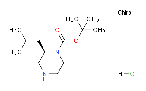 CAS No. 1217482-29-5, (R)-1-Boc-2-isobutylpiperazine hydrochloride