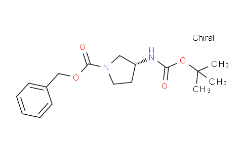 CAS No. 122536-75-8, (R)-1-Cbz-3-Boc-Aminopyrrolidine