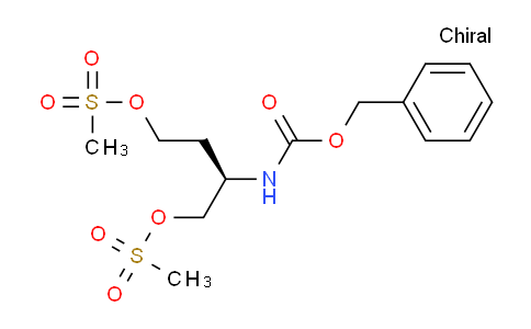 CAS No. 655785-24-3, (R)-2-(((Benzyloxy)carbonyl)amino)butane-1,4-diyl dimethanesulfonate