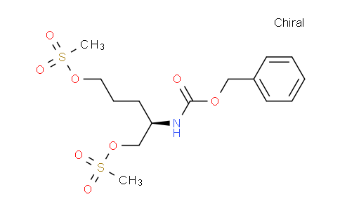 CAS No. 478646-29-6, (R)-2-(((Benzyloxy)carbonyl)amino)pentane-1,5-diyl dimethanesulfonate