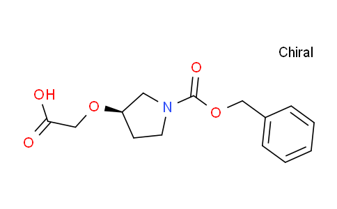 CAS No. 1354008-74-4, (R)-2-((1-((Benzyloxy)carbonyl)pyrrolidin-3-yl)oxy)acetic acid
