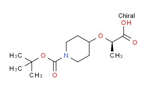 CAS No. 952486-64-5, (R)-2-((1-(tert-Butoxycarbonyl)piperidin-4-yl)oxy)propanoic acid