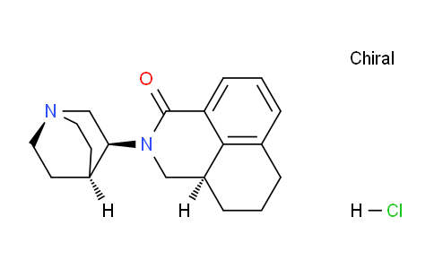 CAS No. 135755-51-0, (R)-2-((1R,3S,4R)-Quinuclidin-3-yl)-2,3,3a,4,5,6-hexahydro-1H-benzo[de]isoquinolin-1-one hydrochloride