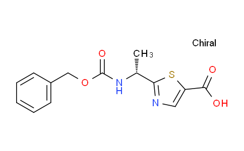 CAS No. 1956437-47-0, (R)-2-(1-(((Benzyloxy)carbonyl)amino)ethyl)thiazole-5-carboxylic acid