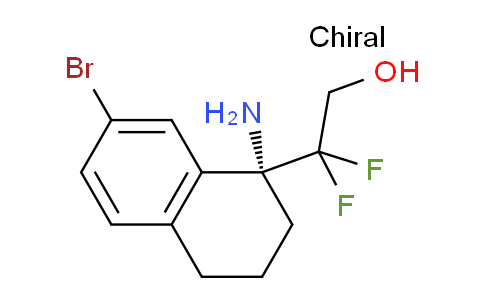 CAS No. 1415108-40-5, (R)-2-(1-Amino-7-bromo-1,2,3,4-tetrahydronaphthalen-1-yl)-2,2-difluoroethanol