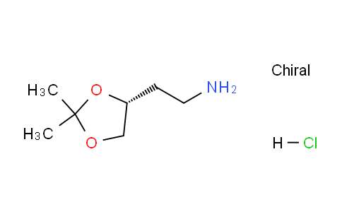CAS No. 1363408-46-1, (R)-2-(2,2-Dimethyl-1,3-dioxolan-4-yl)ethanamine hydrochloride